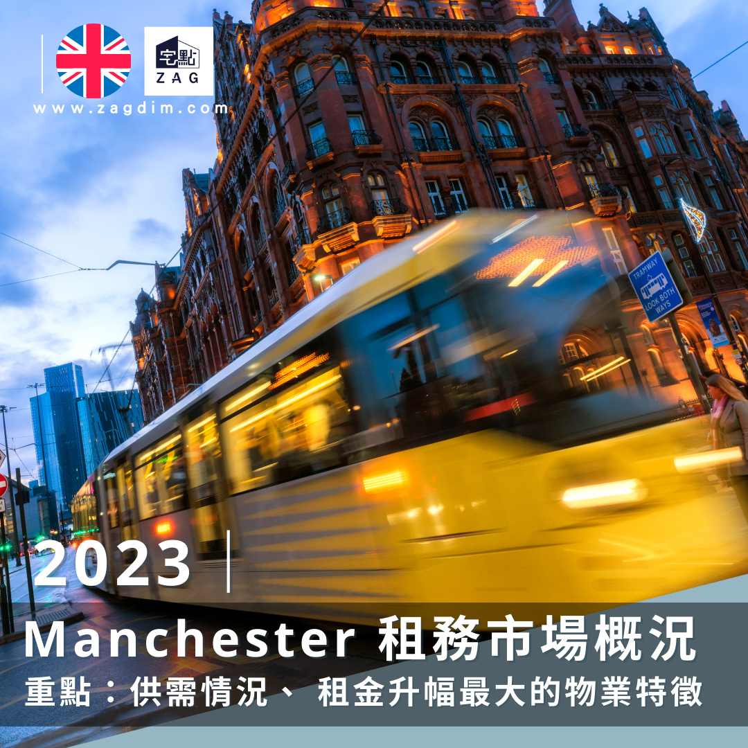 2023 Manchester 租務市場概況供需情況、租金升幅最大的物業特徵Zagdim
